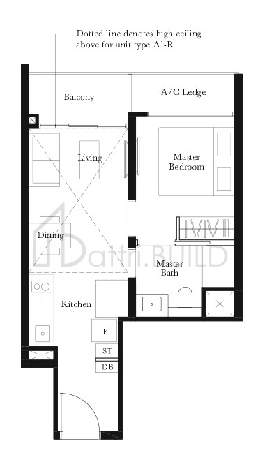 THE GARDEN RESIDENCES A1 floorplan (watermarked)