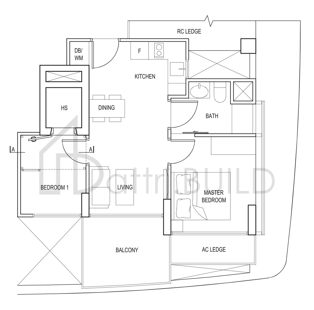 SPOTTISWOODE SUITES B1a floorplan (watermarked)