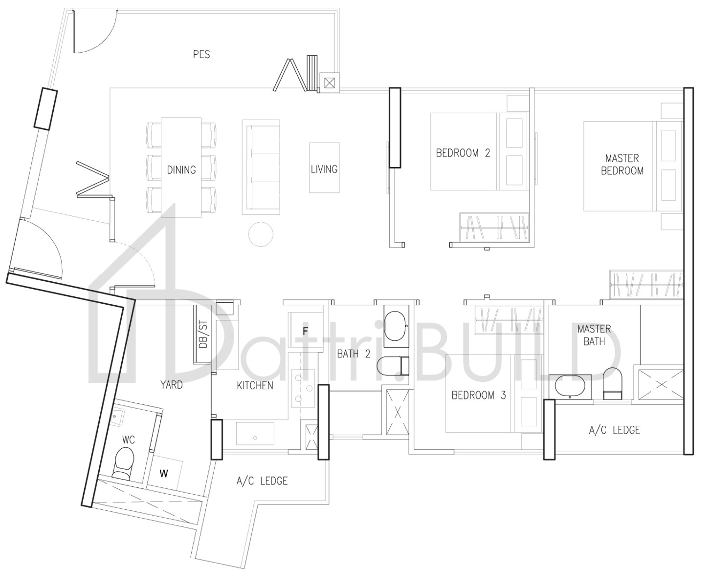 NORTHWAVE C5a-P/C5a(M)-P floorplan (watermarked)