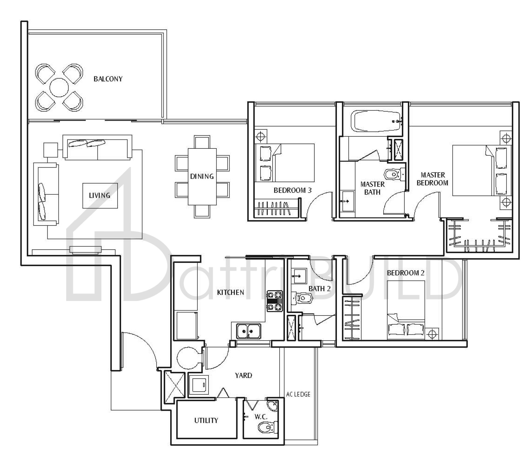 THE SEA VIEW C floorplan (watermarked)