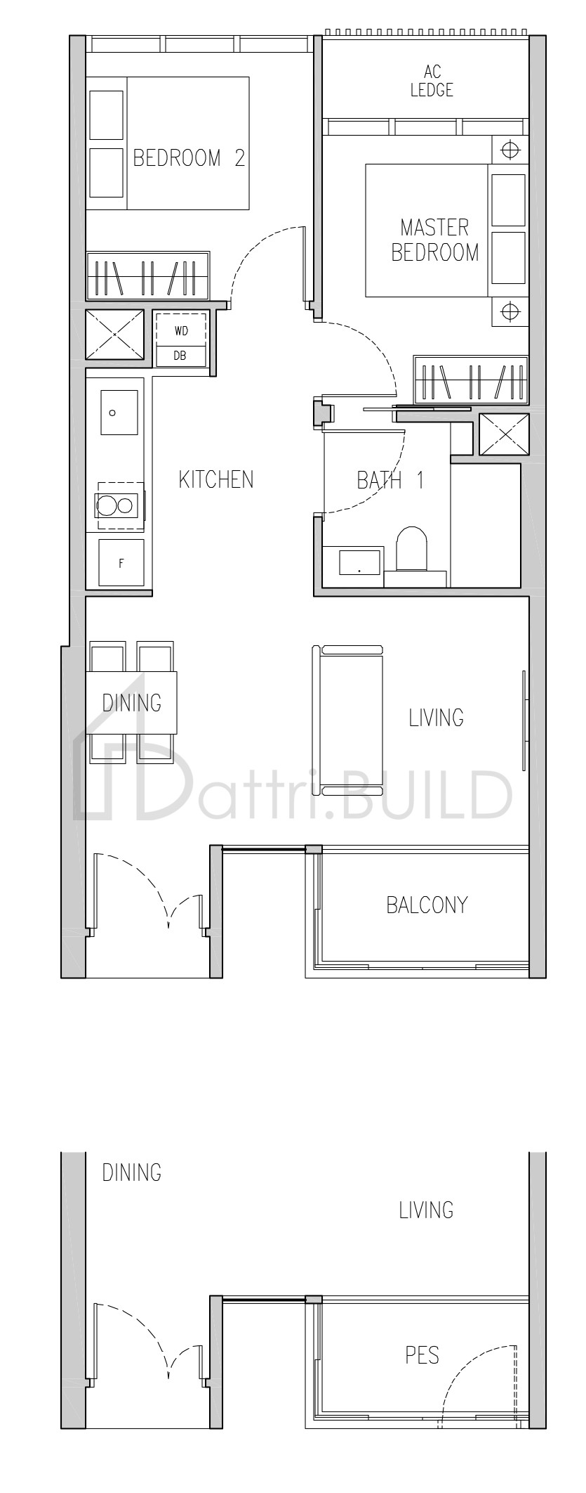 VAN HOLLAND B1p floorplan (watermarked)