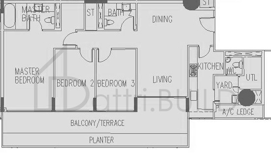 THE INTERLACE B3(162) floorplan (watermarked)