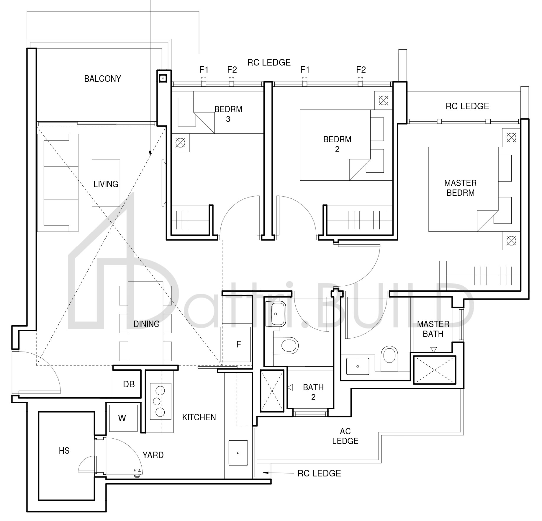 PARC CENTRAL RESIDENCES C2 floorplan (watermarked)