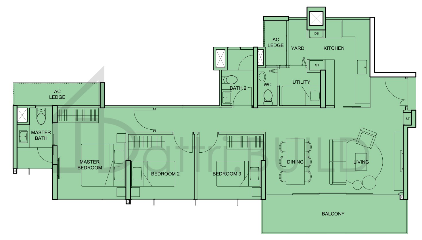 THE TEMBUSU C3 floorplan (watermarked)