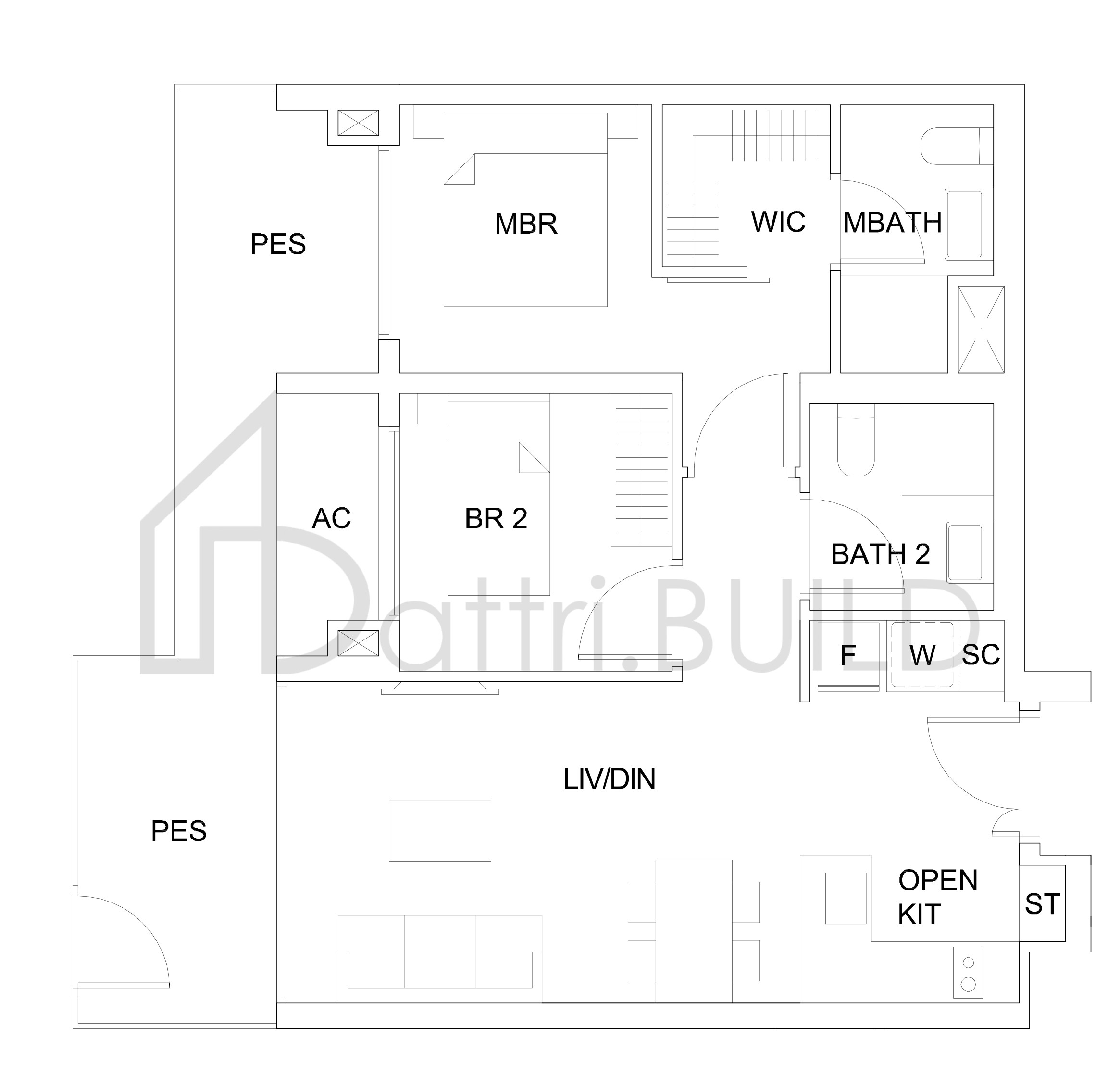 SKY VUE B1c(P)(2-br) floorplan (watermarked)