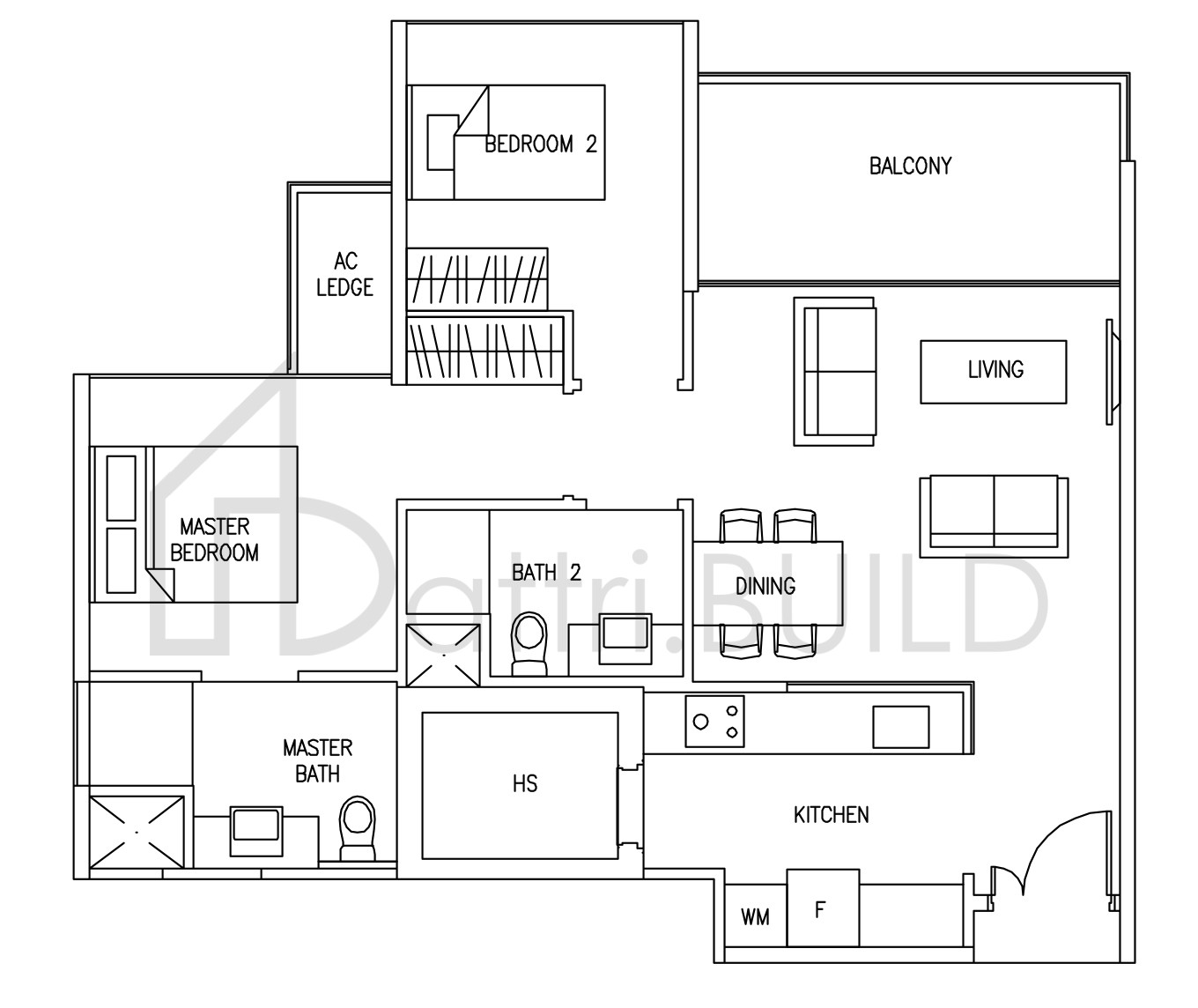 AUSTVILLE RESIDENCES A2 floorplan (watermarked)