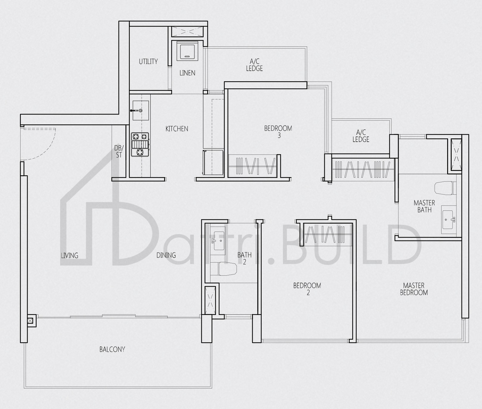 Q BAY RESIDENCES Cc1 floorplan (watermarked)