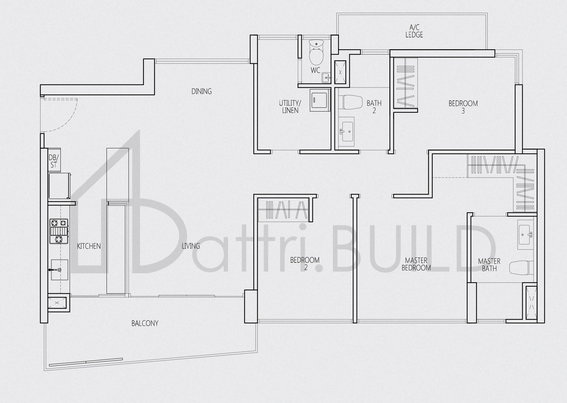 Q BAY RESIDENCES VH-Ca floorplan (watermarked)