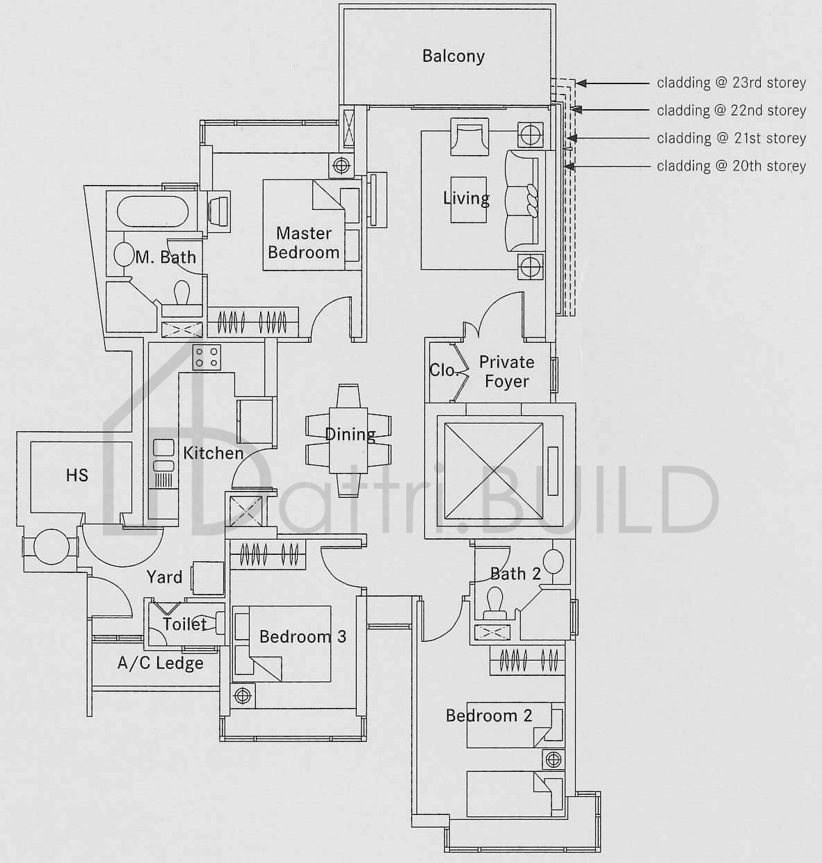 THE BELVEDERE B6a floorplan (watermarked)
