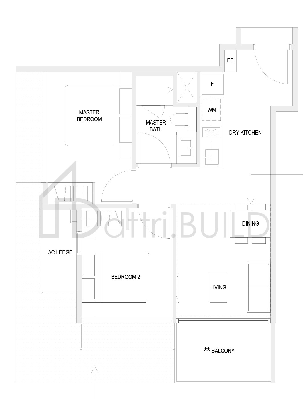 THE VERANDAH RESIDENCES B1 floorplan (watermarked)