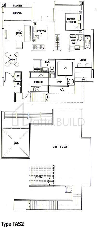 THE CALROSE TAS2 floorplan (watermarked)