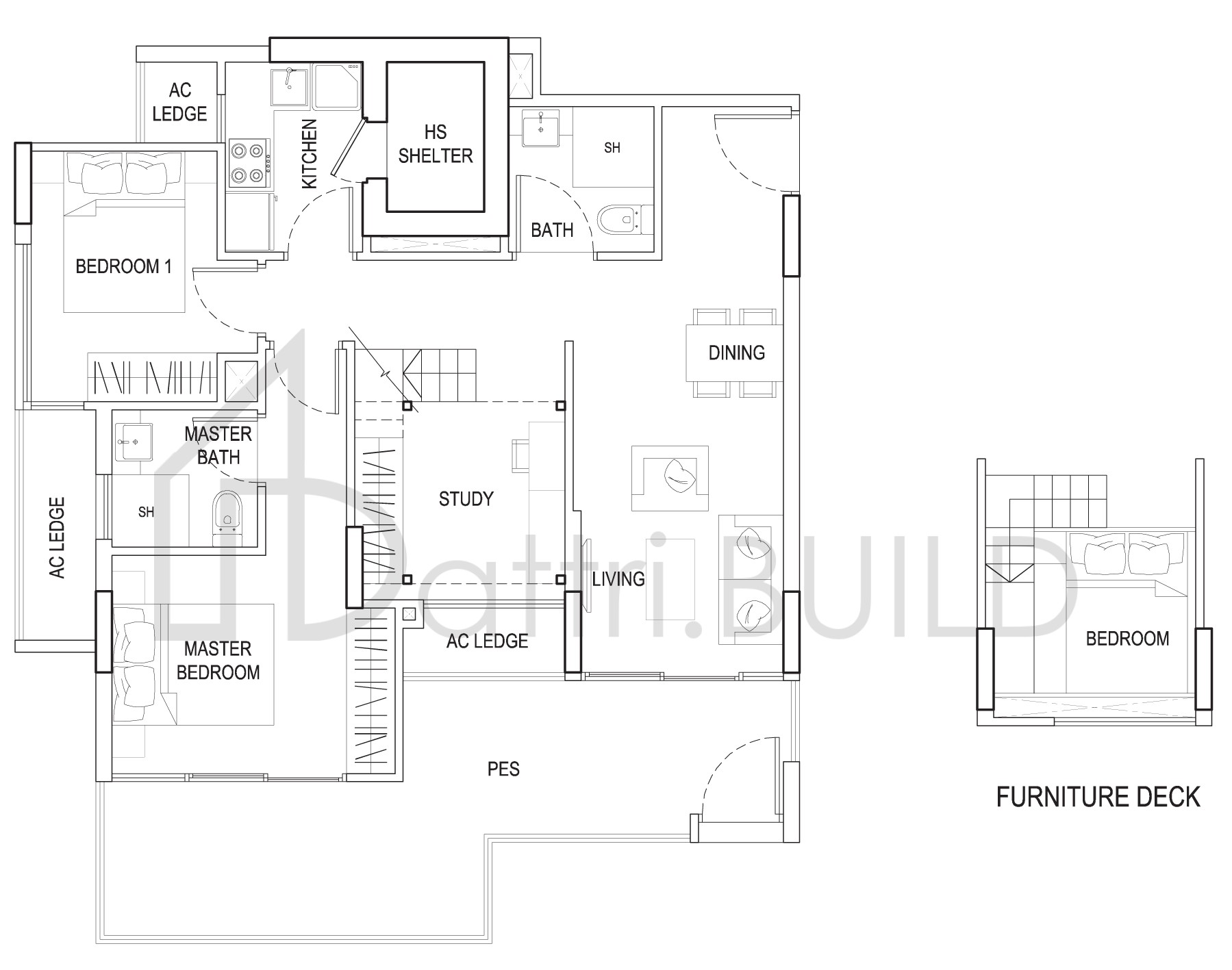 URBAN VISTA 20B2 floorplan (watermarked)