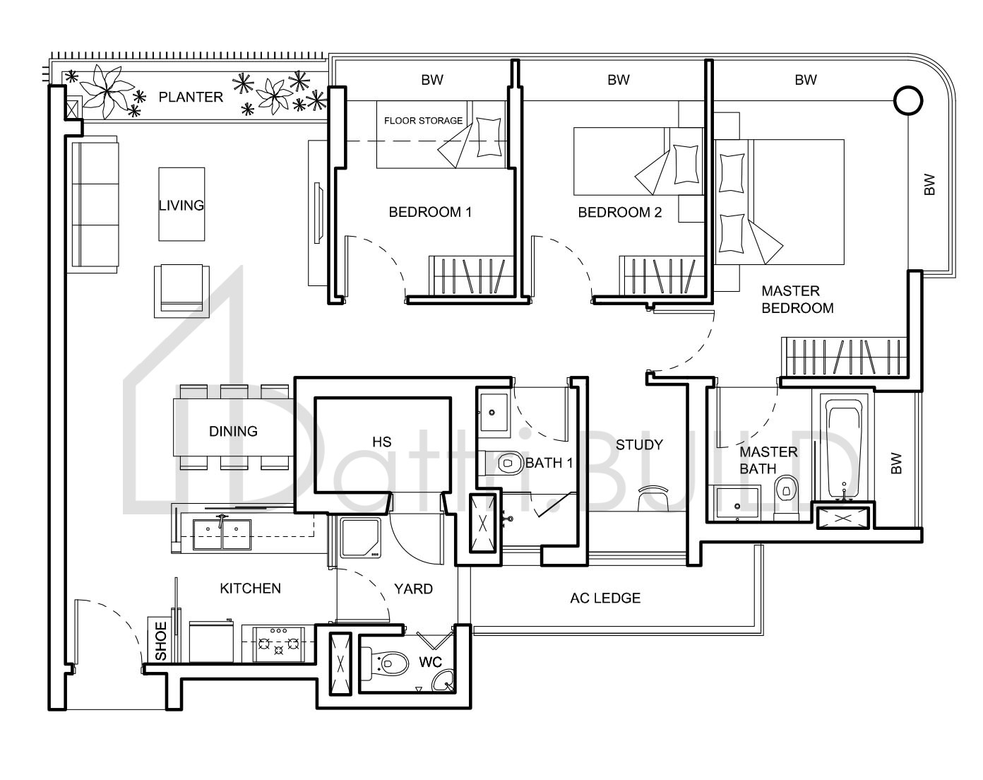 NV RESIDENCES C2a floorplan (watermarked)