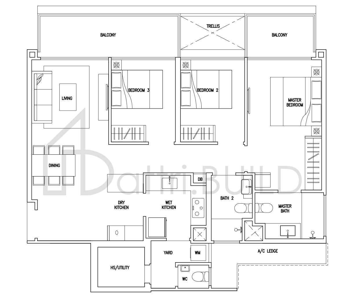 CITYLIFE@TAMPINES C2a floorplan (watermarked)