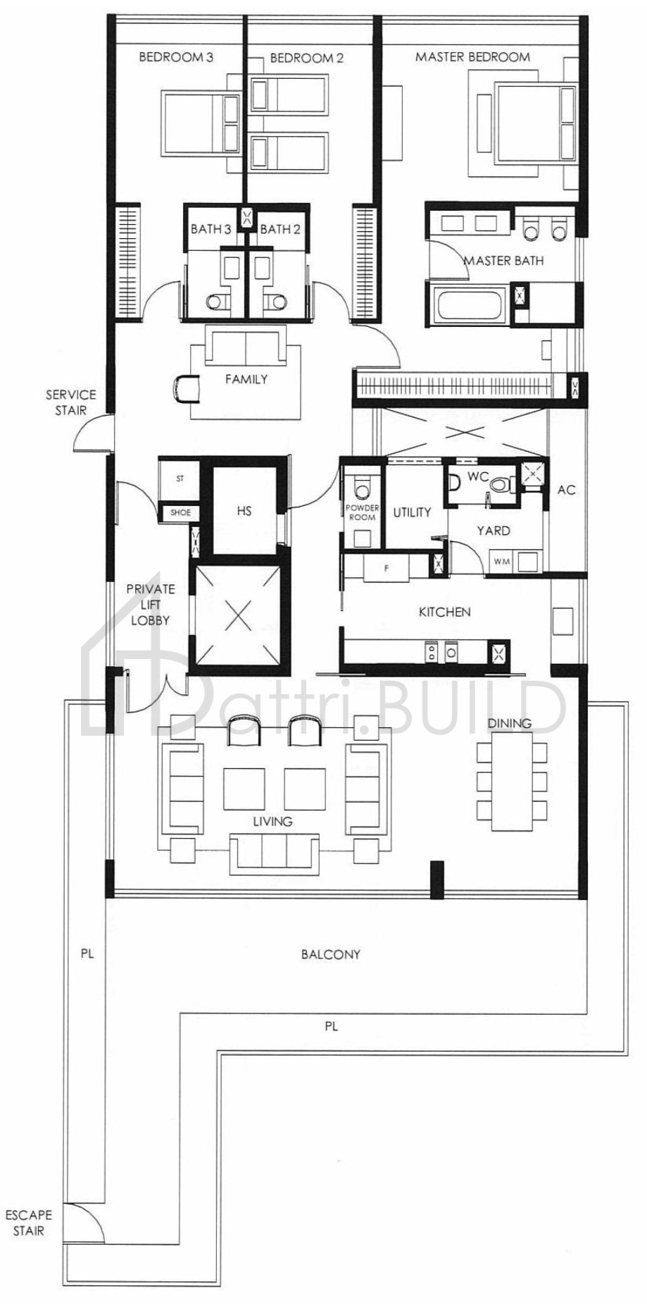 THE NASSIM B11 floorplan (watermarked)