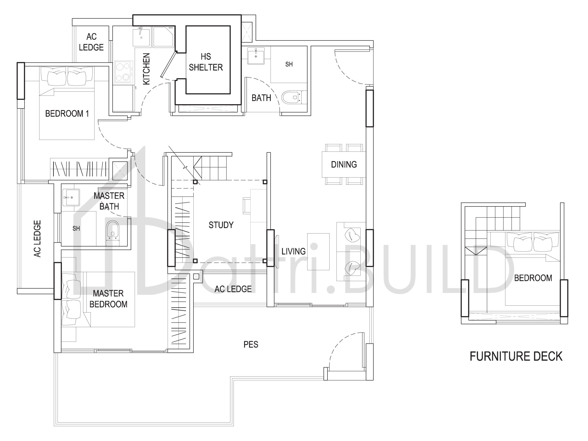URBAN VISTA 2B2 floorplan (watermarked)