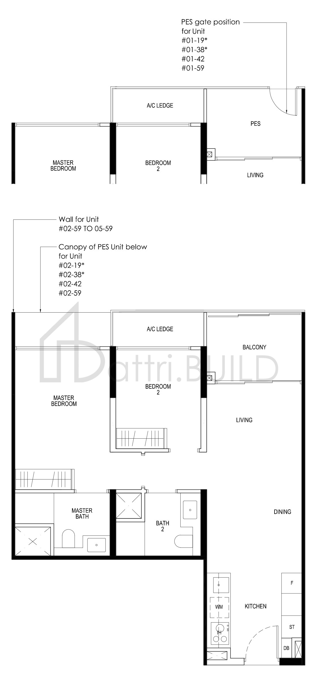 DAINTREE RESIDENCE B4a-P floorplan (watermarked)