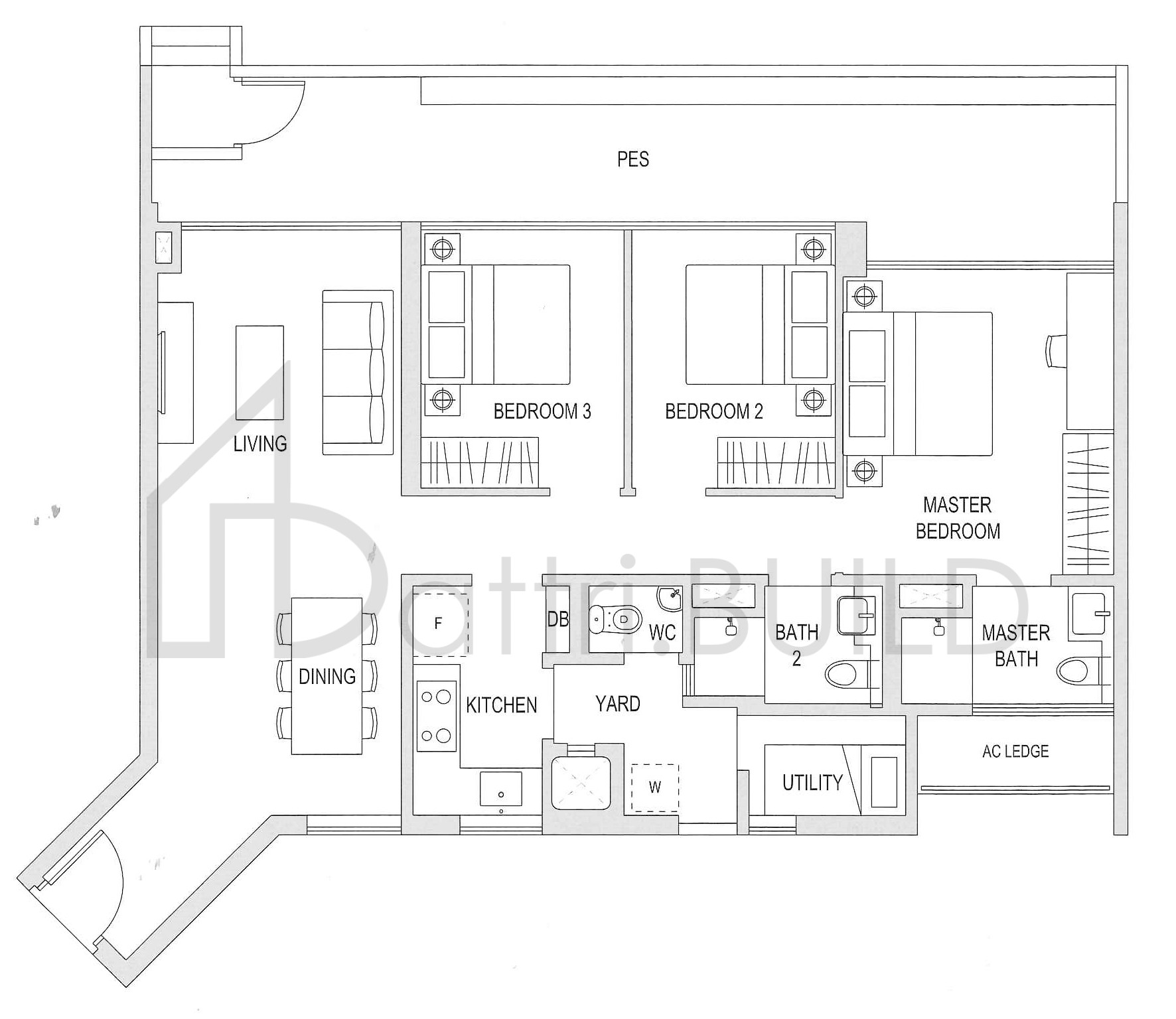 THE TOPIARY C3-G floorplan (watermarked)