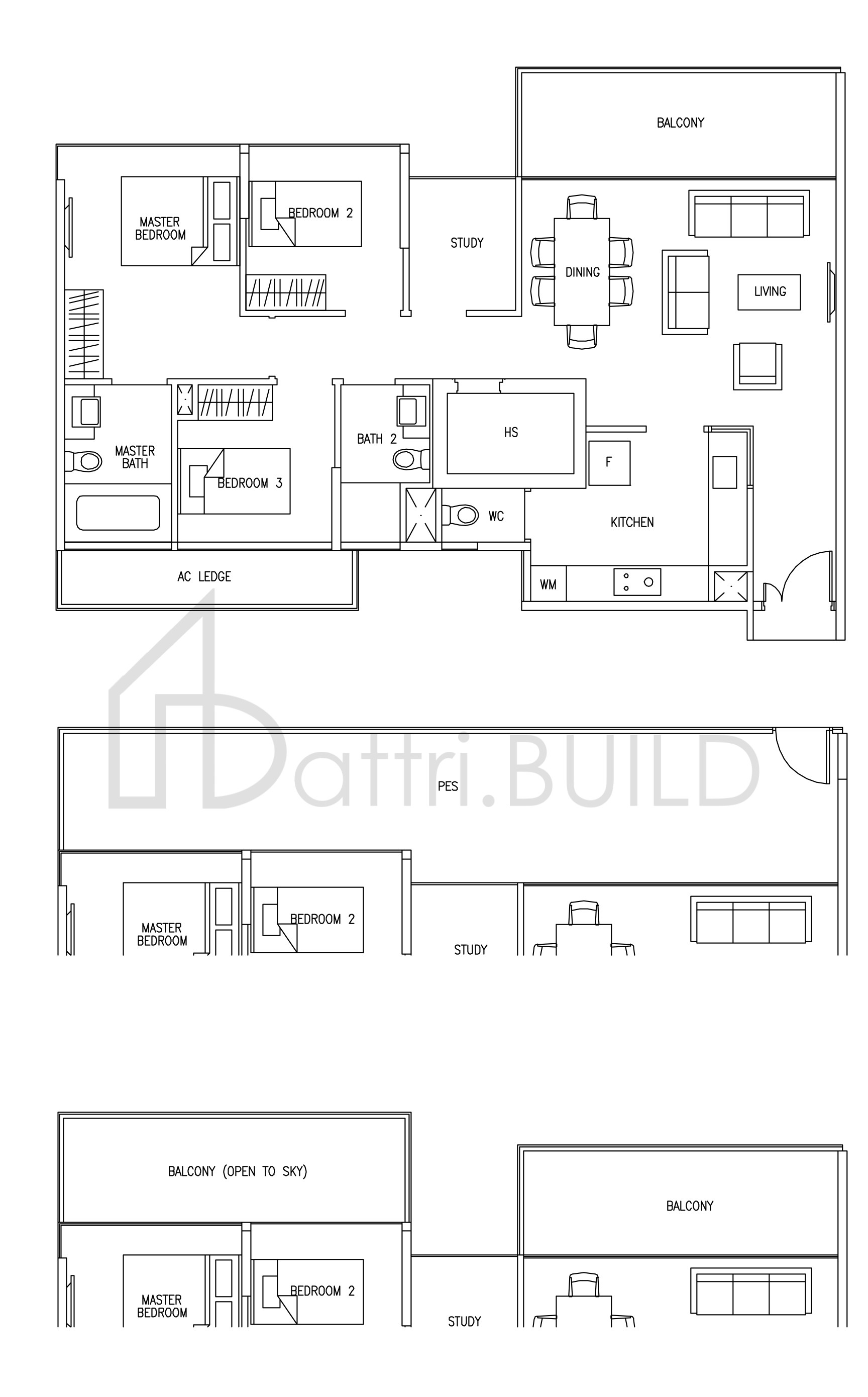 AUSTVILLE RESIDENCES C1B floorplan (watermarked)