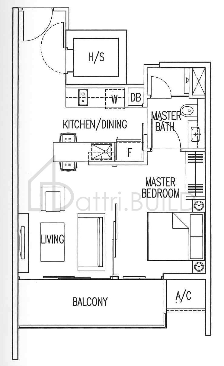 MY MANHATTAN A1 floorplan (watermarked)