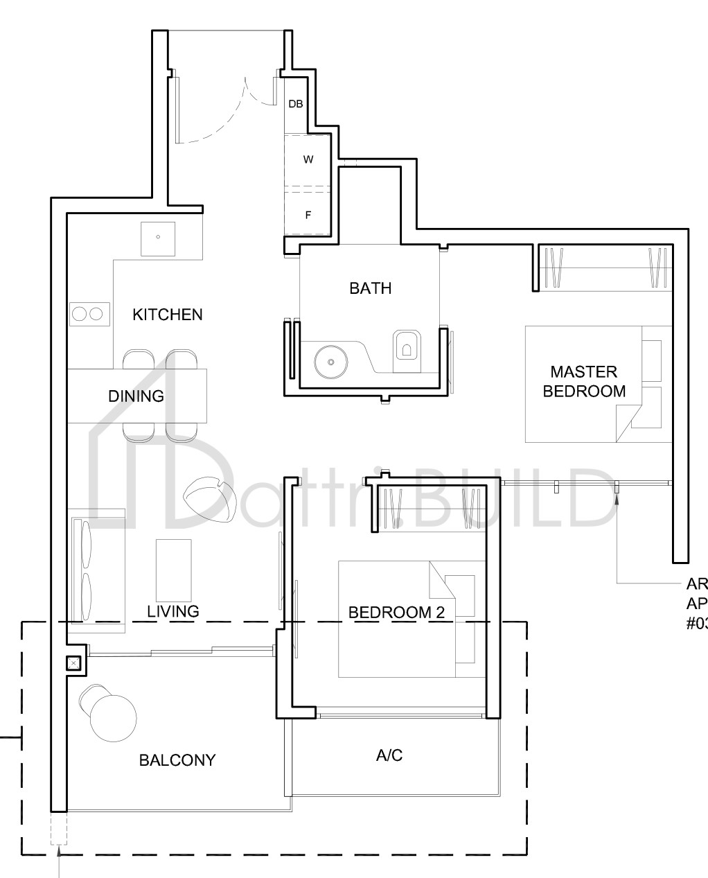 HIGH PARK RESIDENCES 2C1 floorplan (watermarked)
