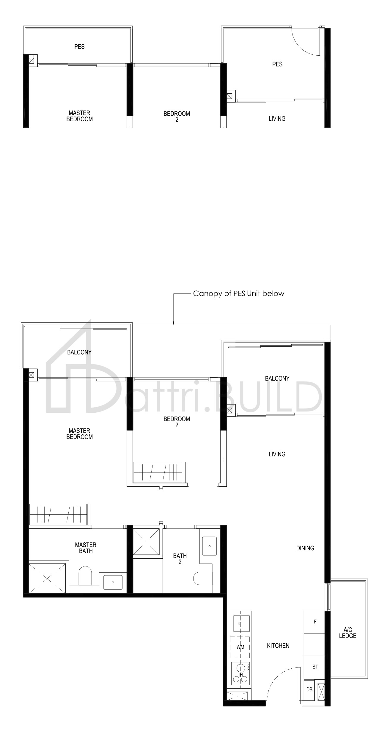 DAINTREE RESIDENCE B4f-P floorplan (watermarked)