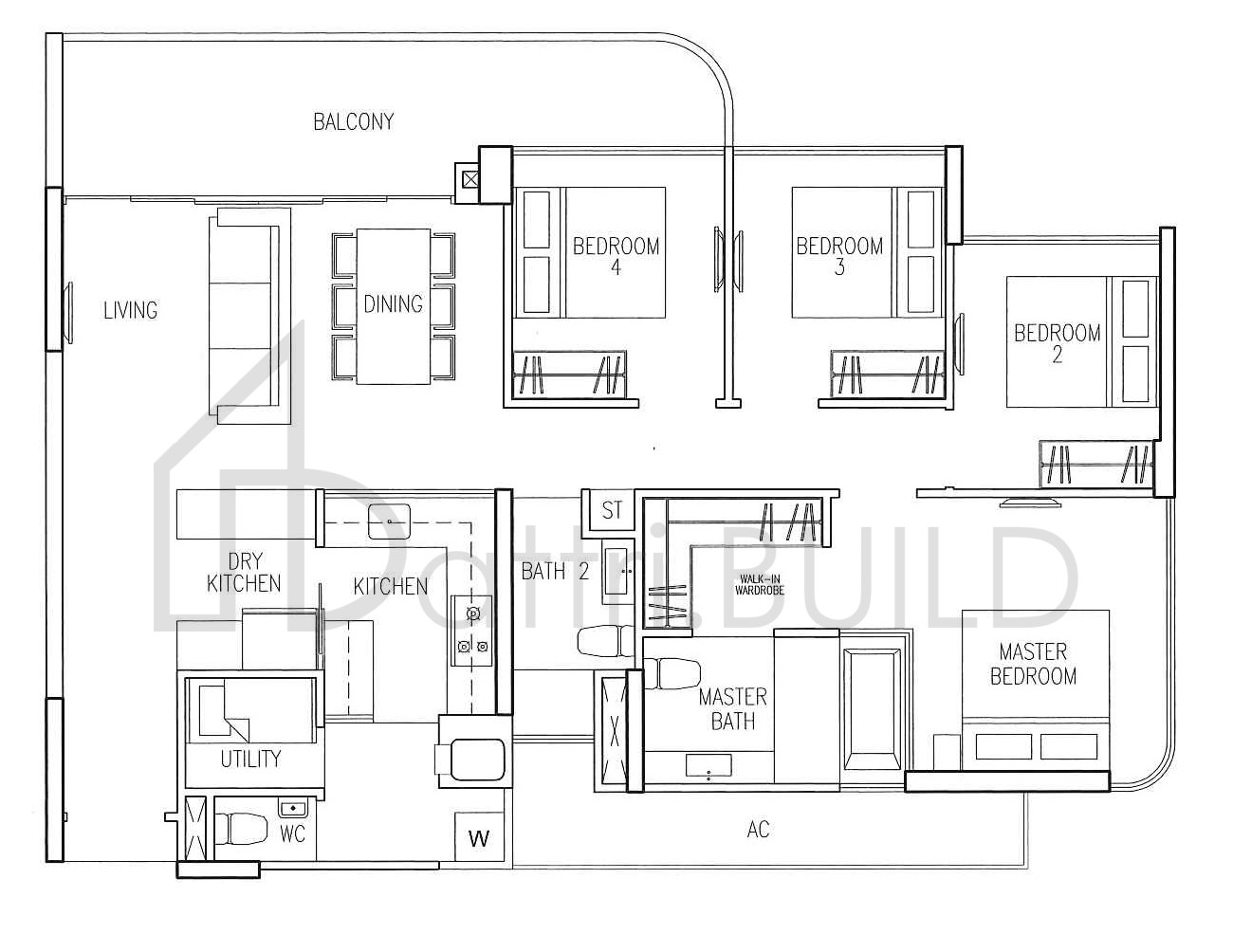 RIVERSOUND RESIDENCE D5 floorplan (watermarked)