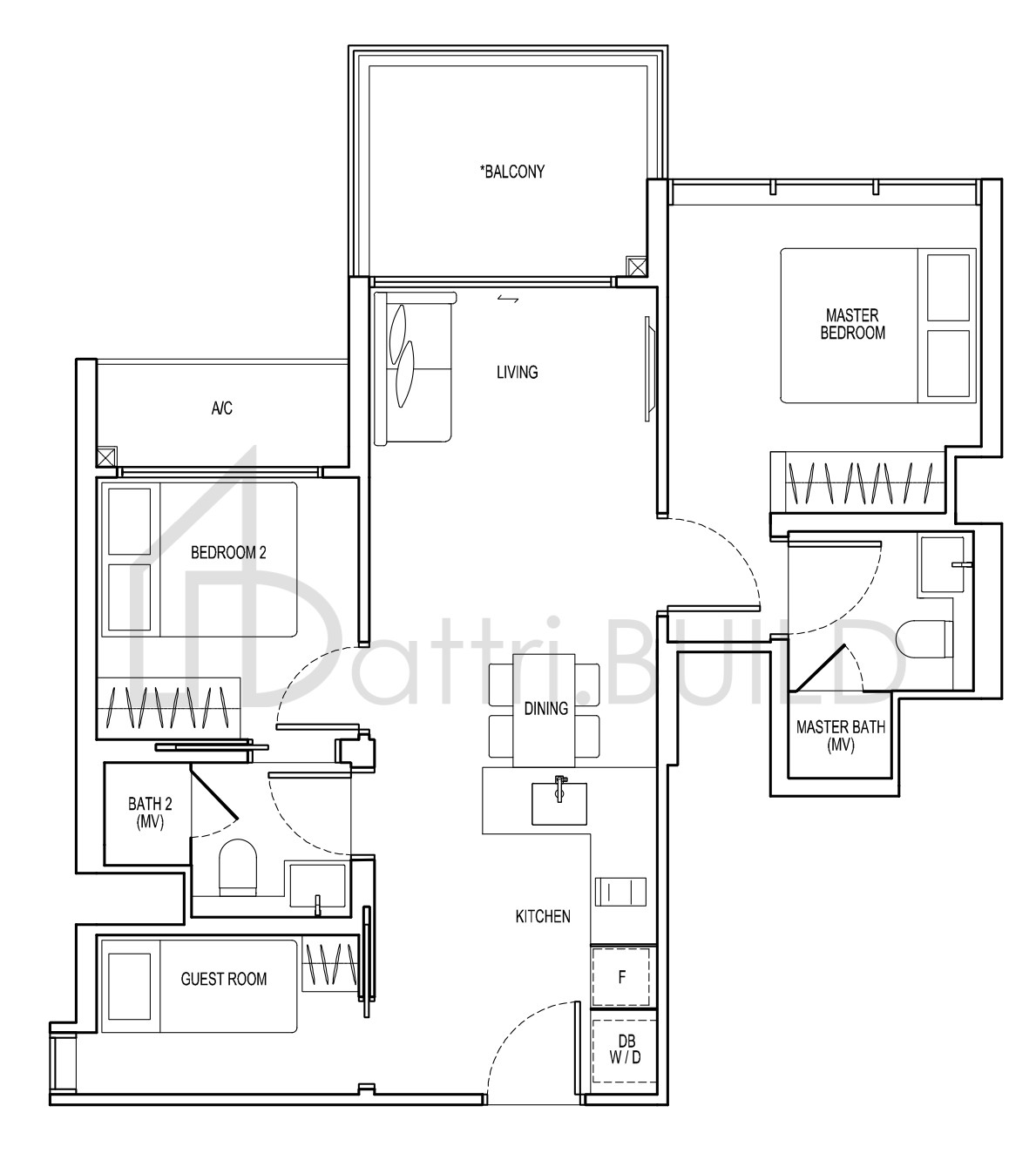 VIEW AT KISMIS C8 floorplan (watermarked)