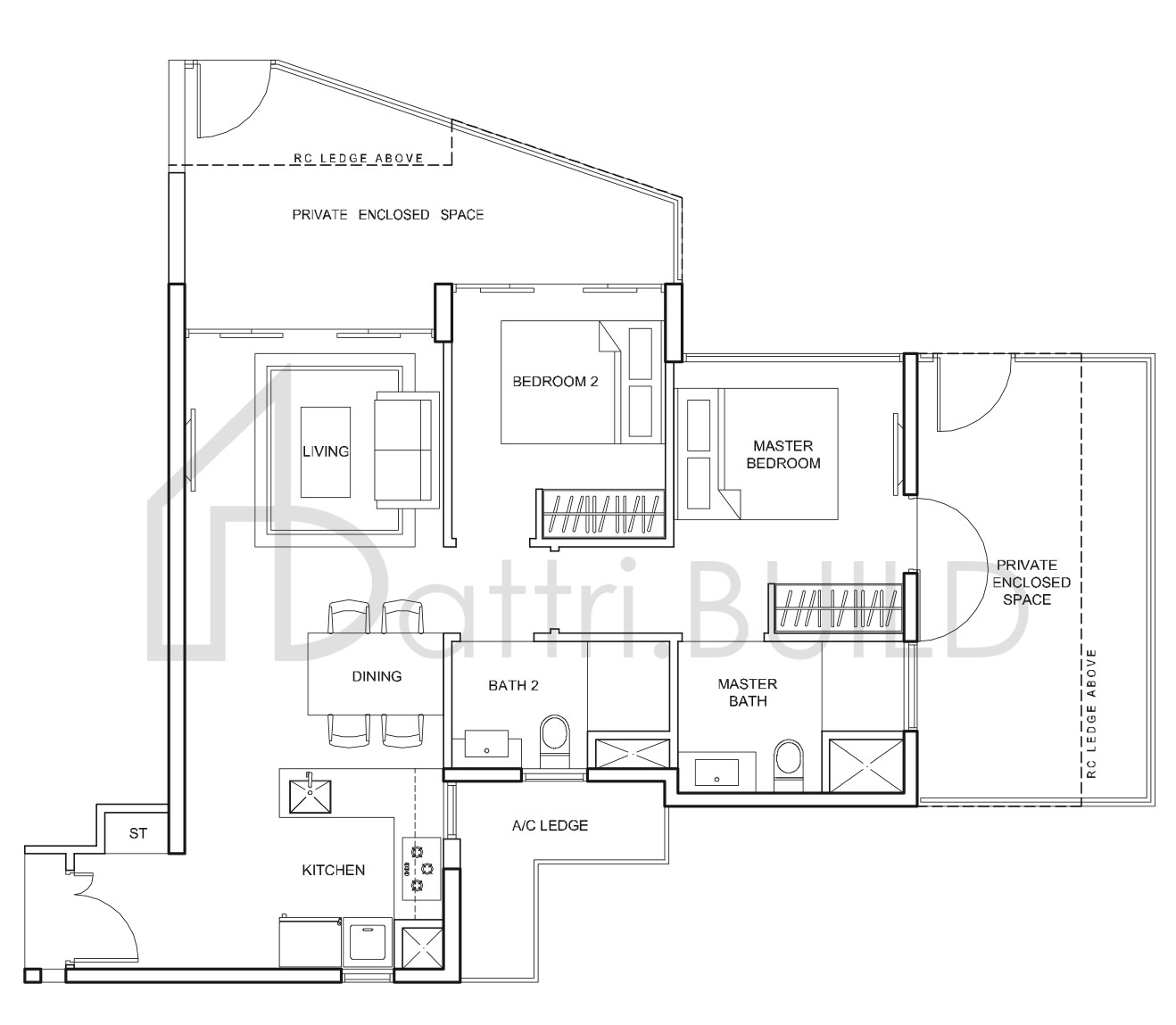 PARC CENTROS B2P1 floorplan (watermarked)