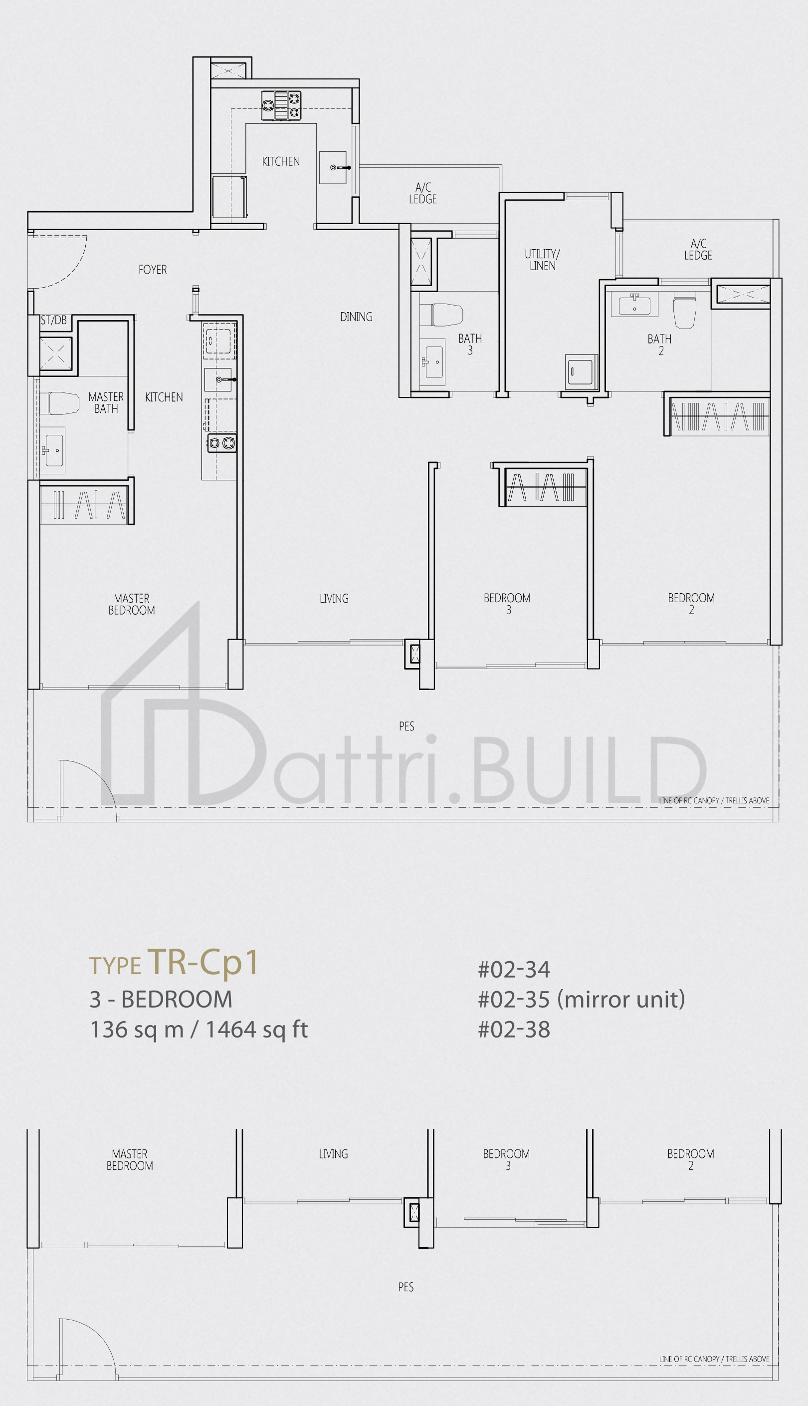 Q BAY RESIDENCES TR-Cp1 floorplan (watermarked)