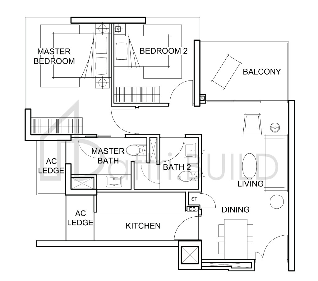 FORESQUE RESIDENCES B2 floorplan (watermarked)