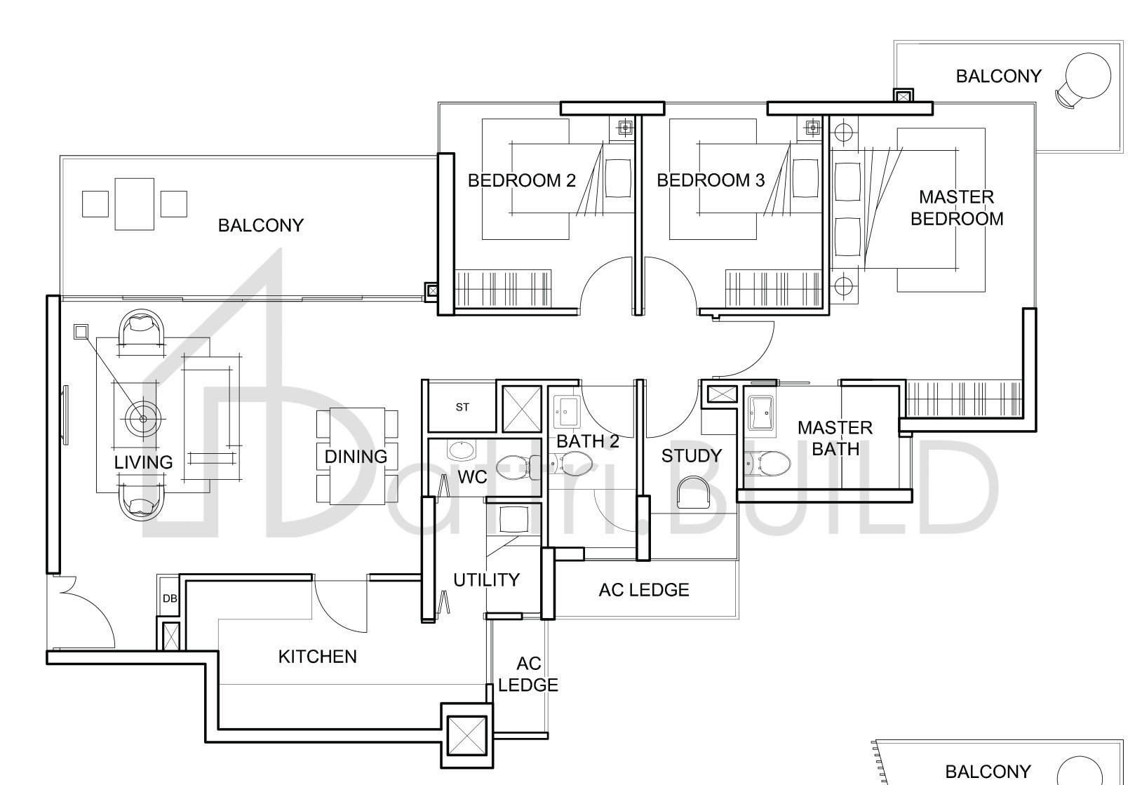 FORESQUE RESIDENCES C3 floorplan (watermarked)