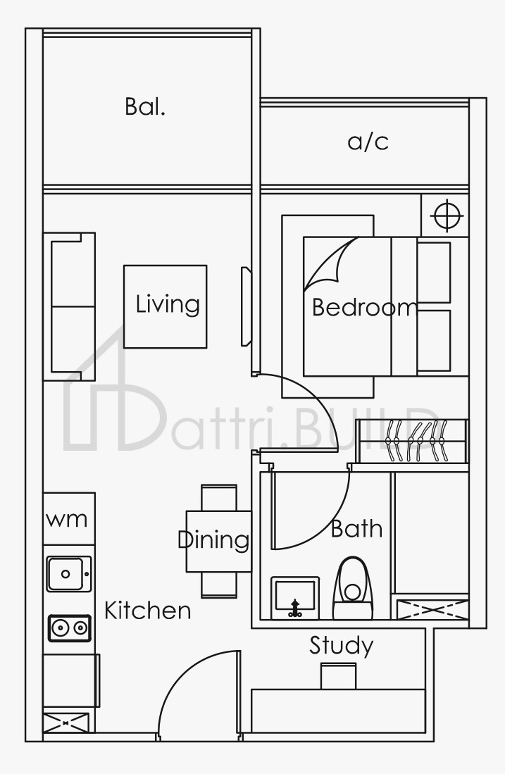 LOFT @ STEVENS F floorplan (watermarked)