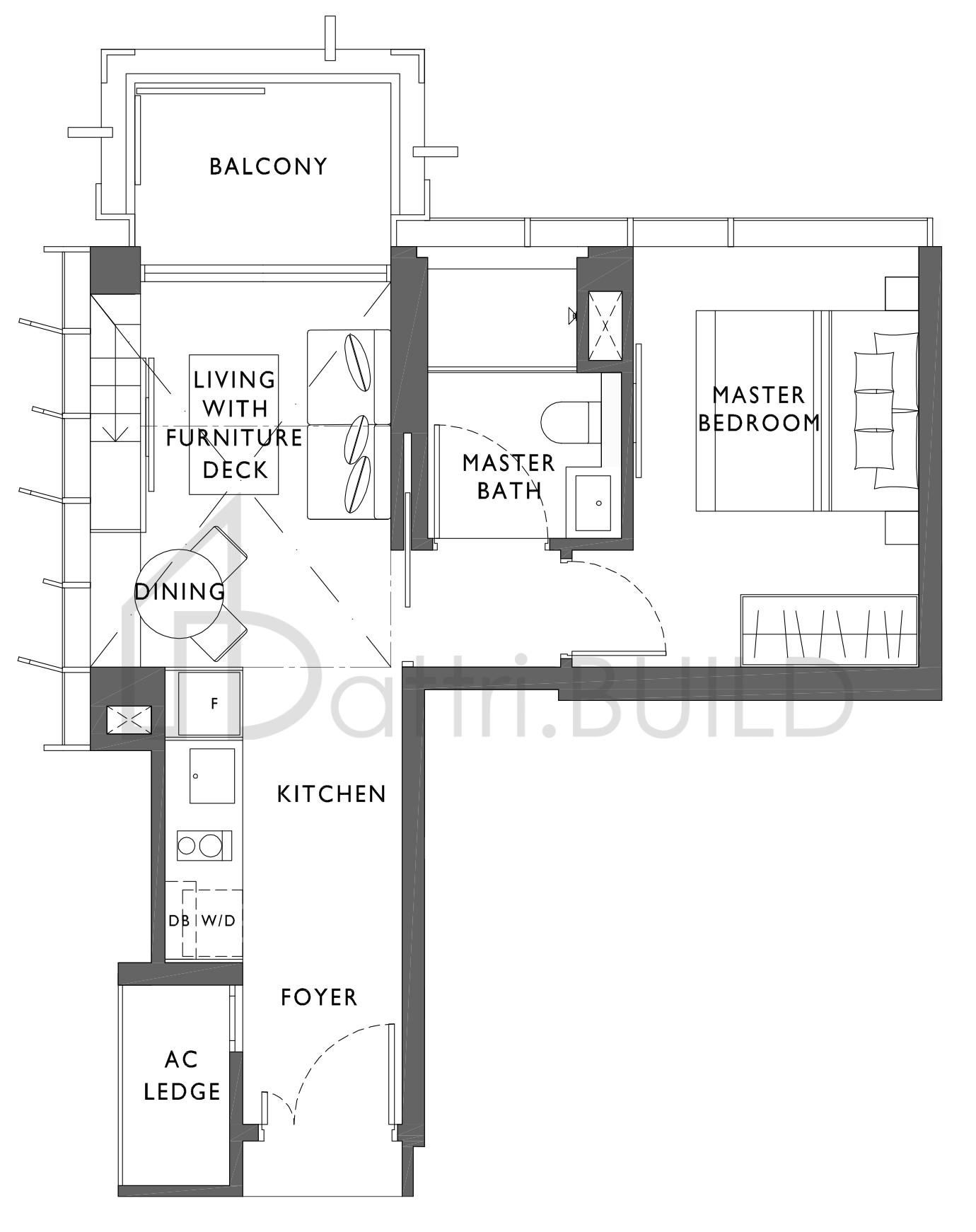 THE HYDE A1P(M) floorplan (watermarked)