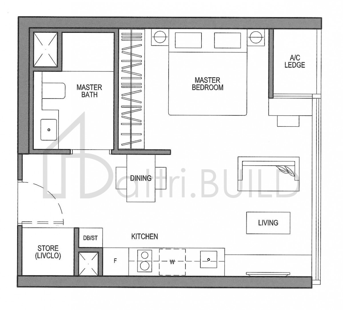 SEASIDE RESIDENCES A2 floorplan (watermarked)