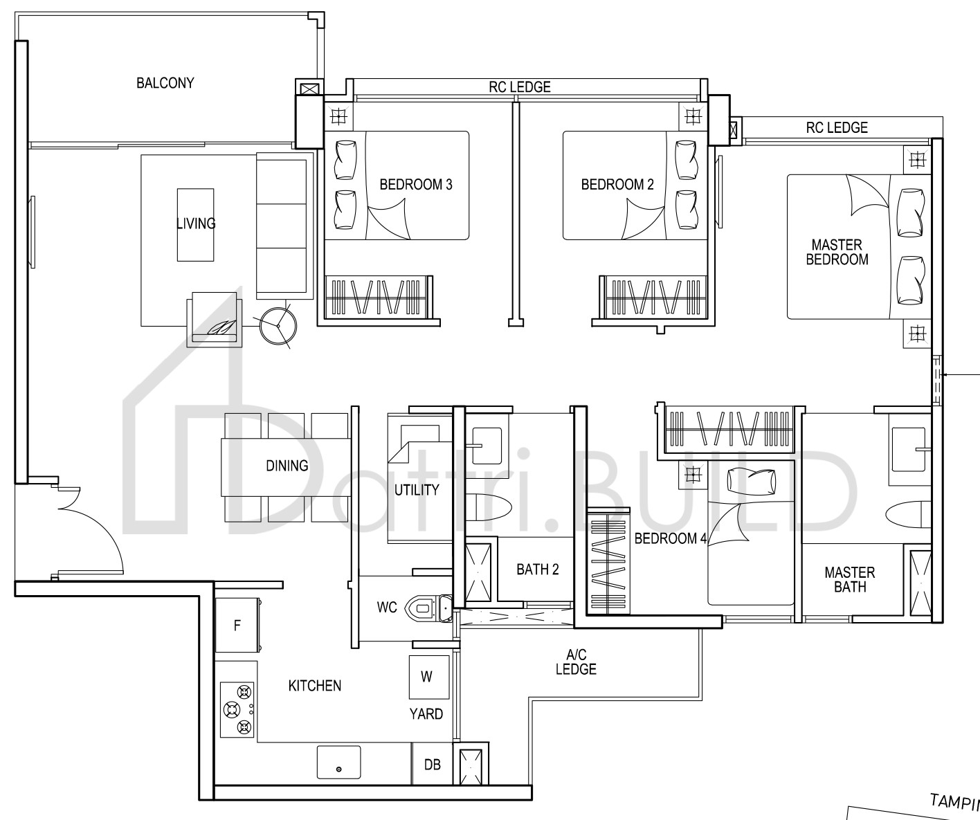 BELLEWATERS D1 floorplan (watermarked)