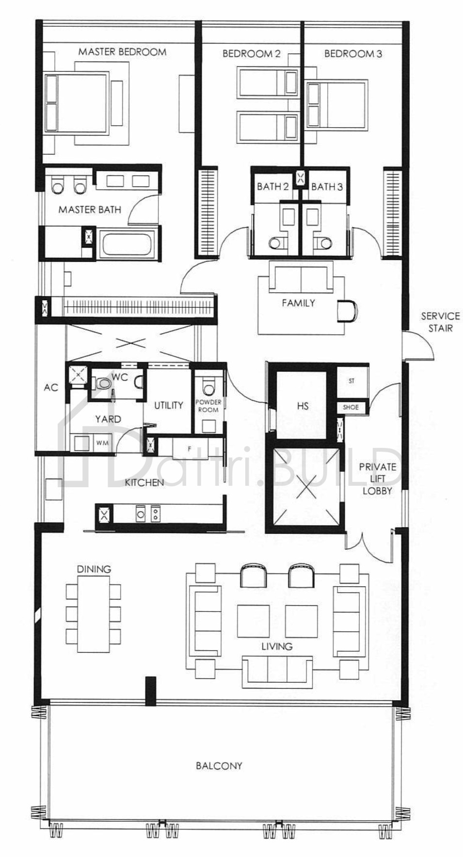 THE NASSIM B1 floorplan (watermarked)