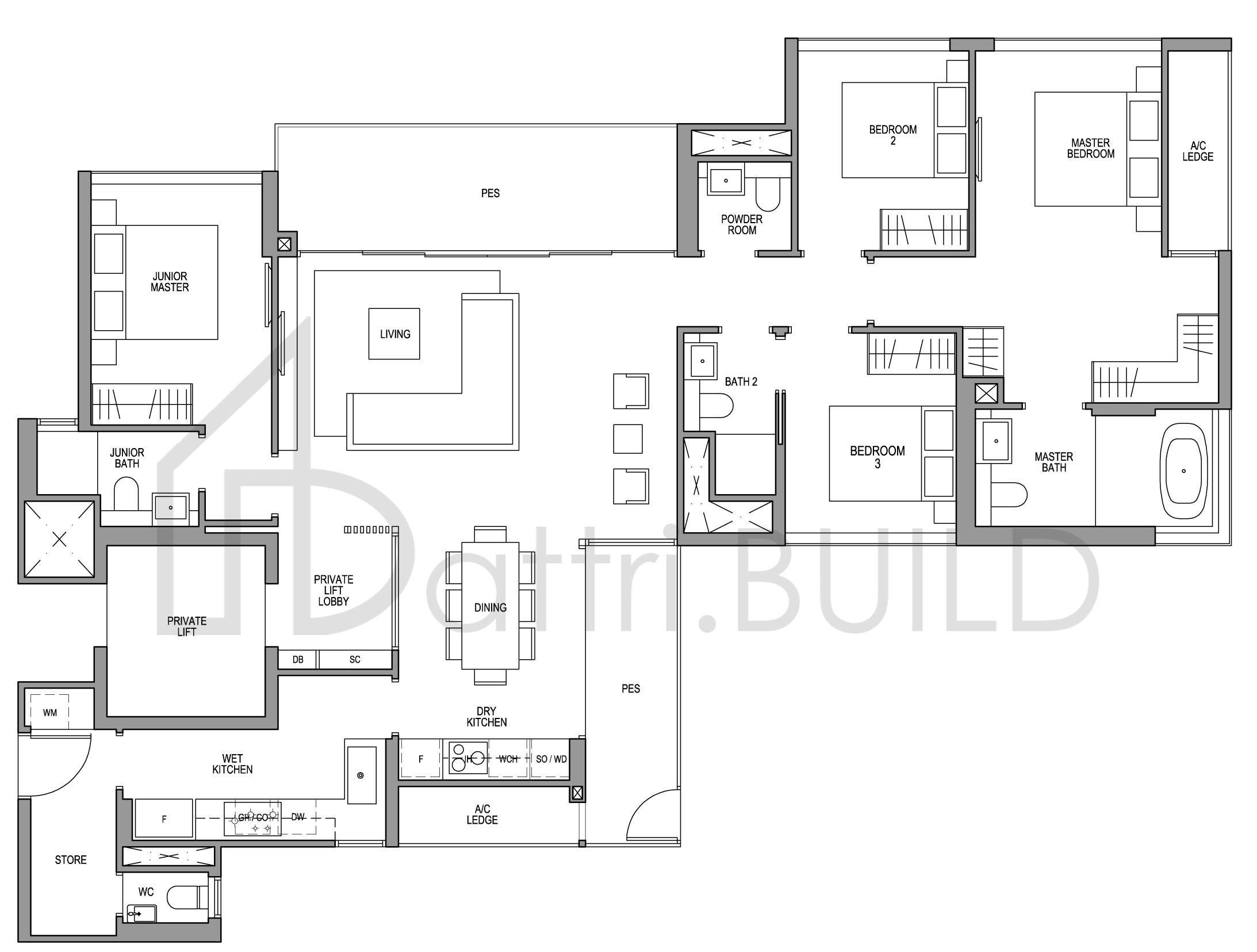MARTIN MODERN D2-G(PL) floorplan (watermarked)