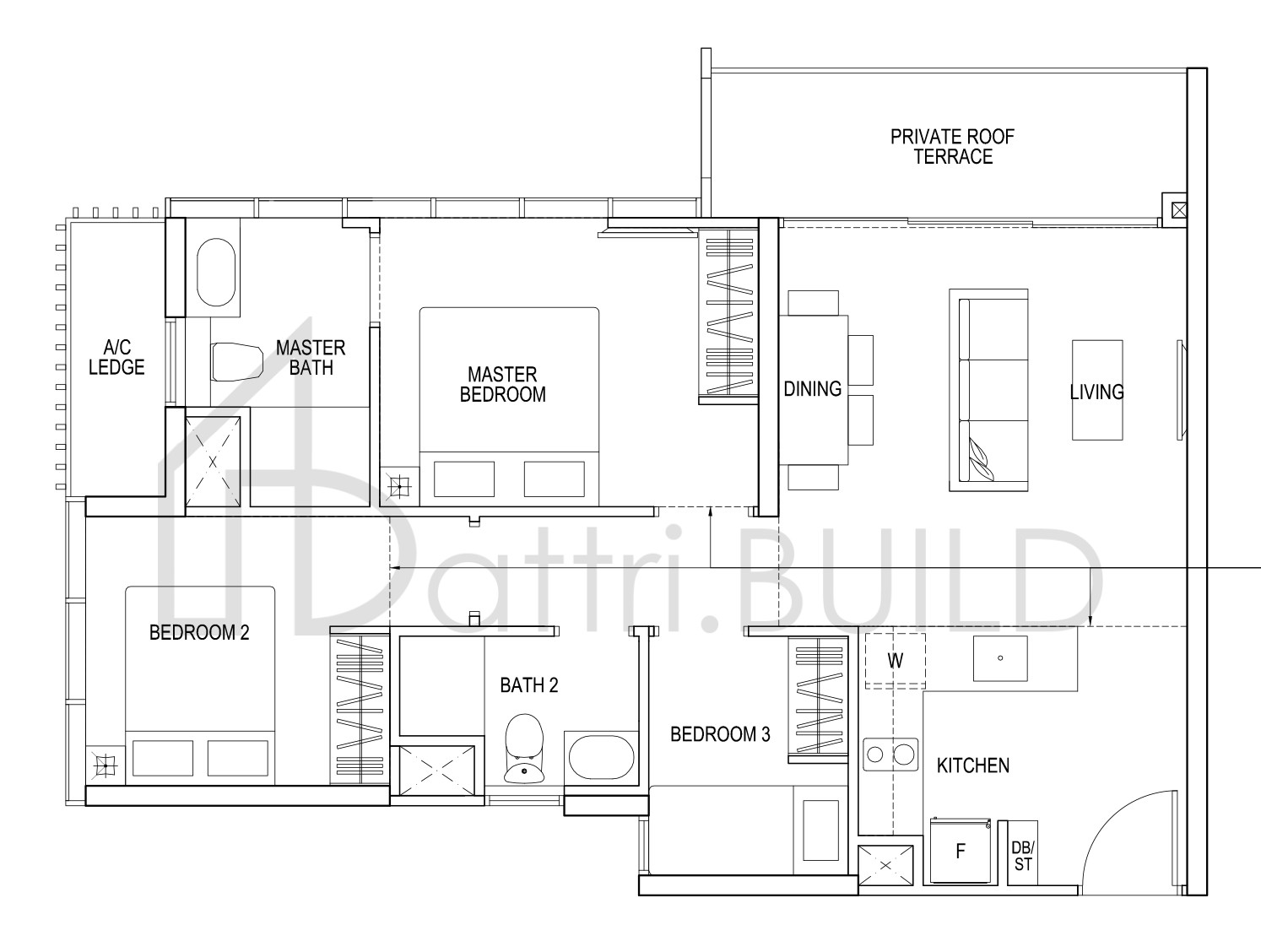 THE POIZ RESIDENCES U C1 floorplan (watermarked)