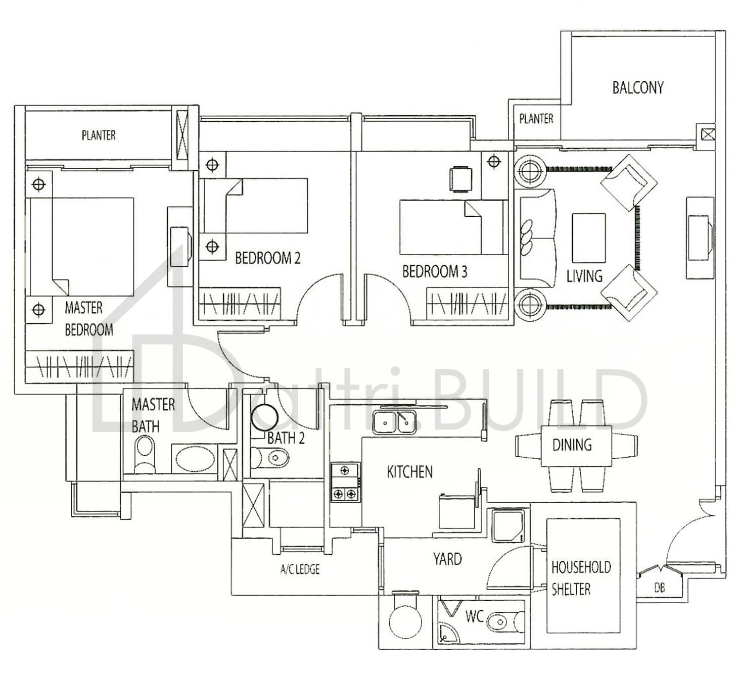 TANGERINE GROVE B1a floorplan (watermarked)