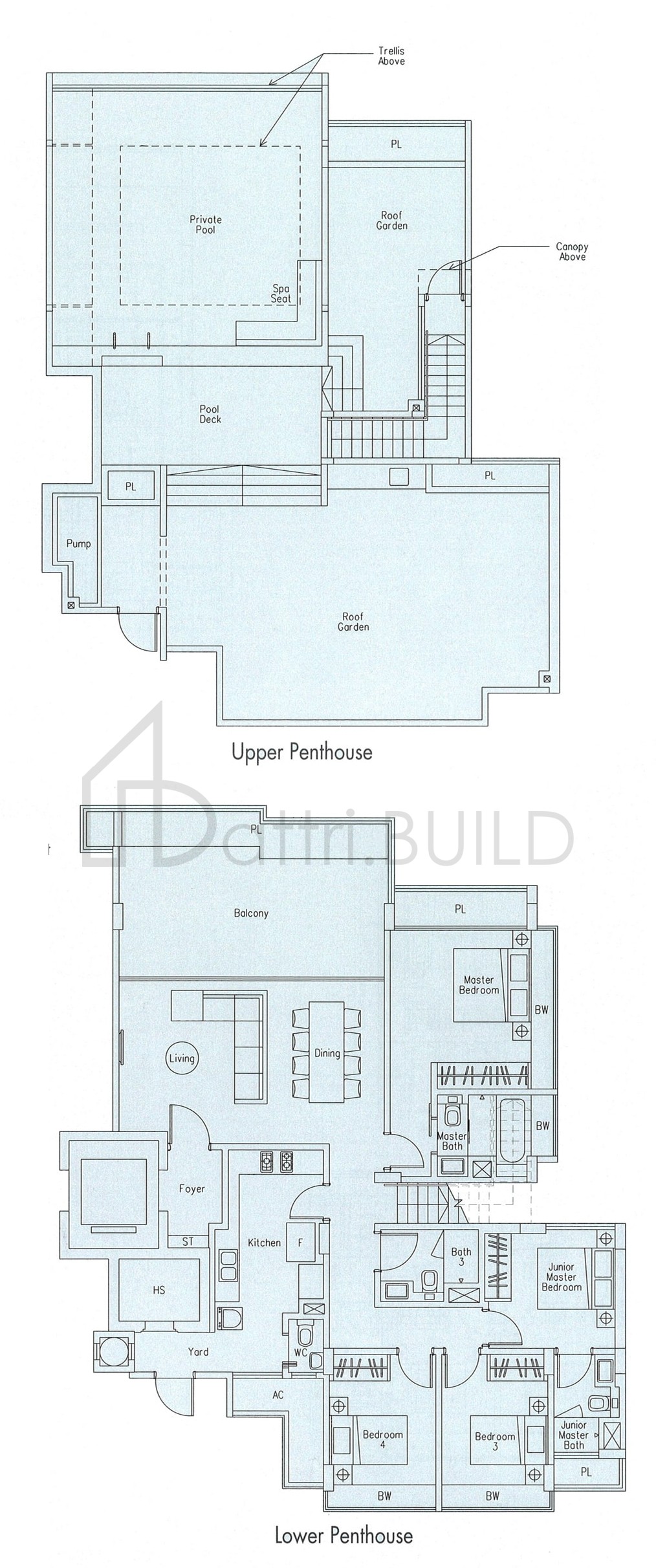 THE BEVERLY C1a-P floorplan (watermarked)