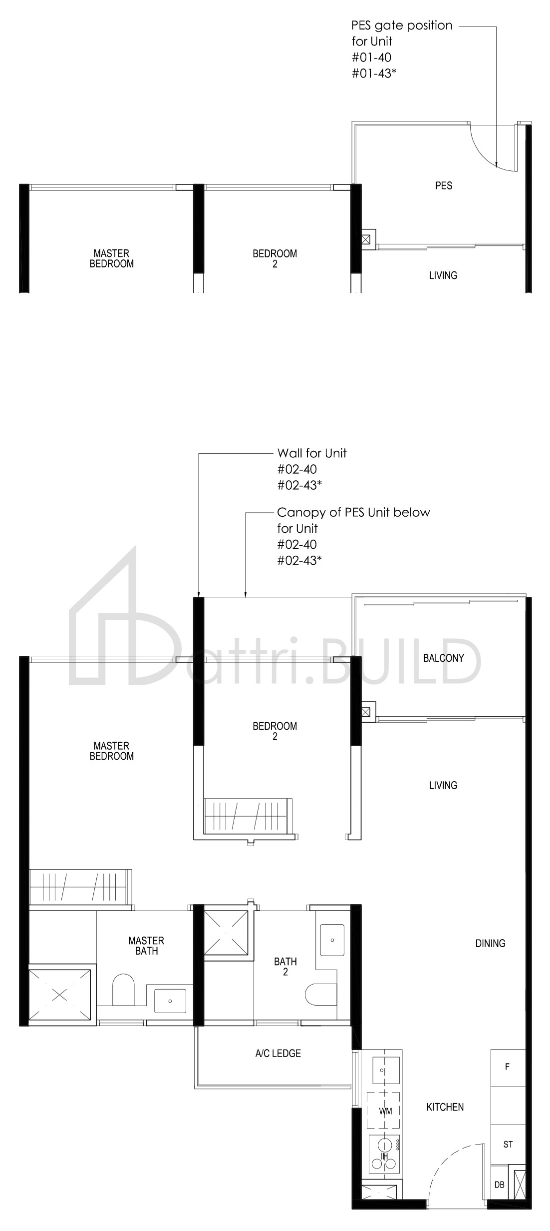 DAINTREE RESIDENCE B4b-P floorplan (watermarked)