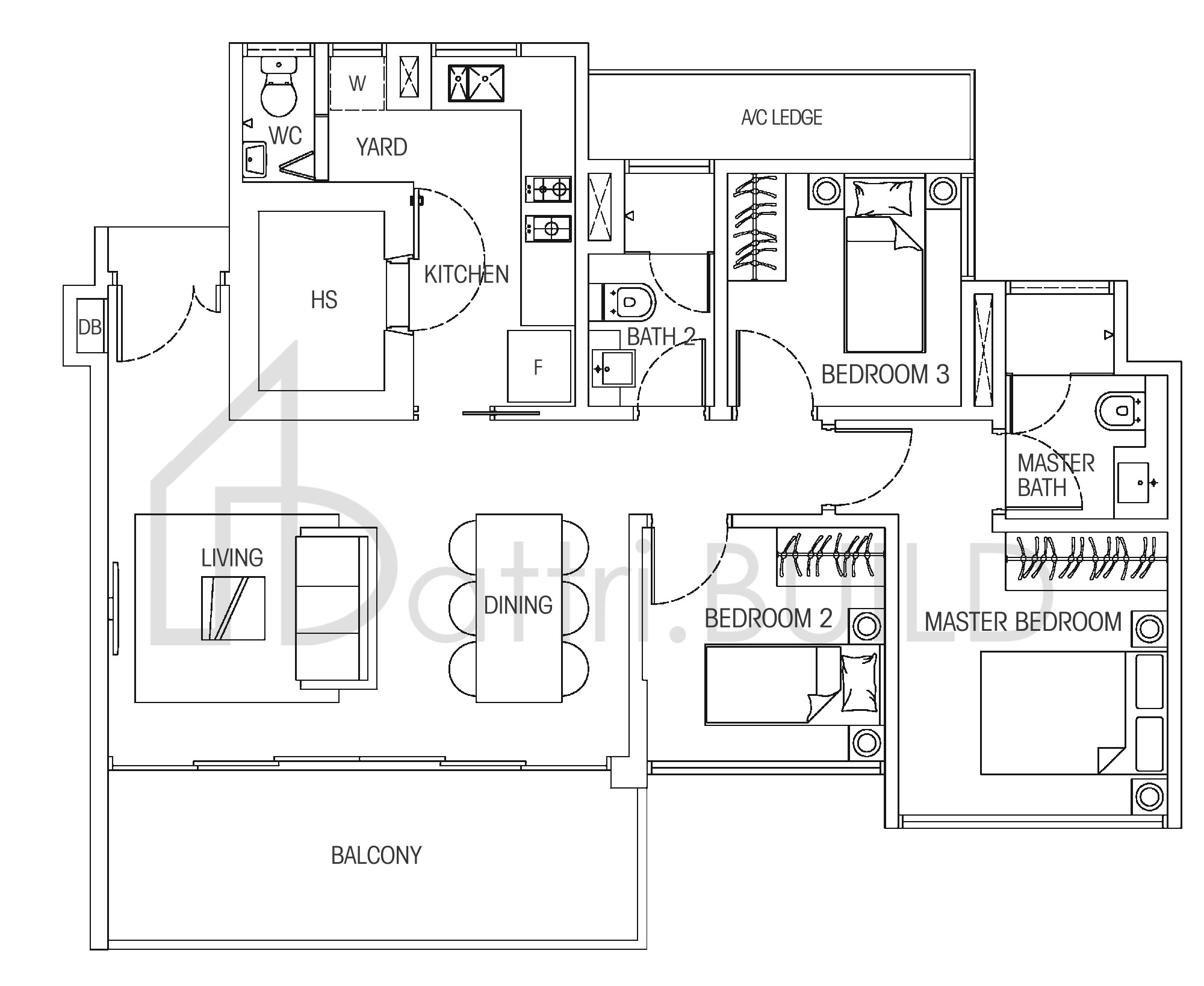 HEDGES PARK CONDOMINIUM 3c floorplan (watermarked)
