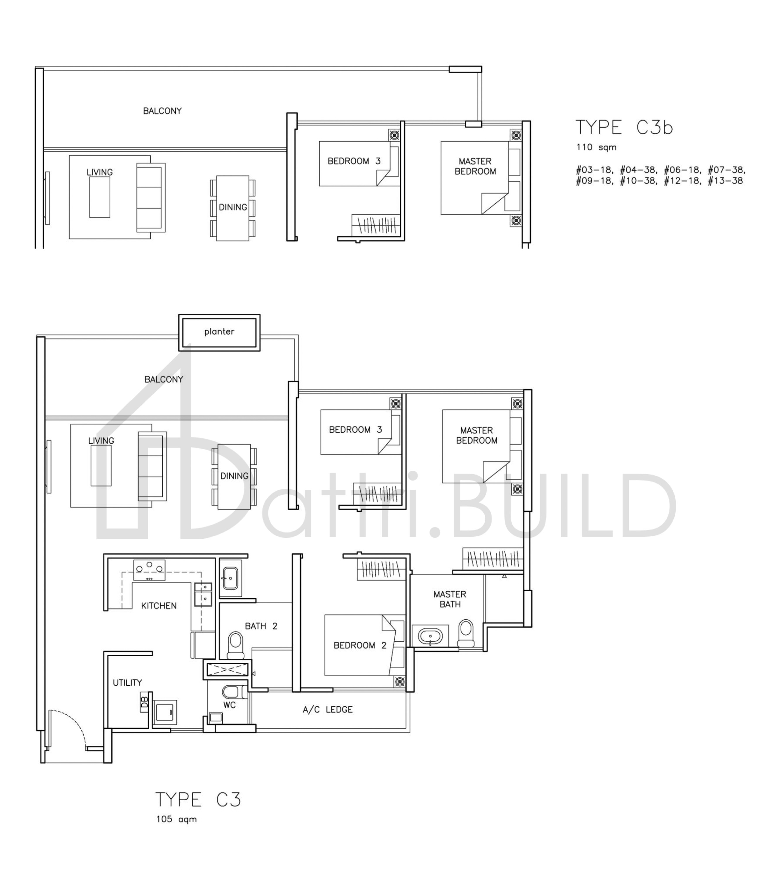 THE SANTORINI C3b floorplan (watermarked)