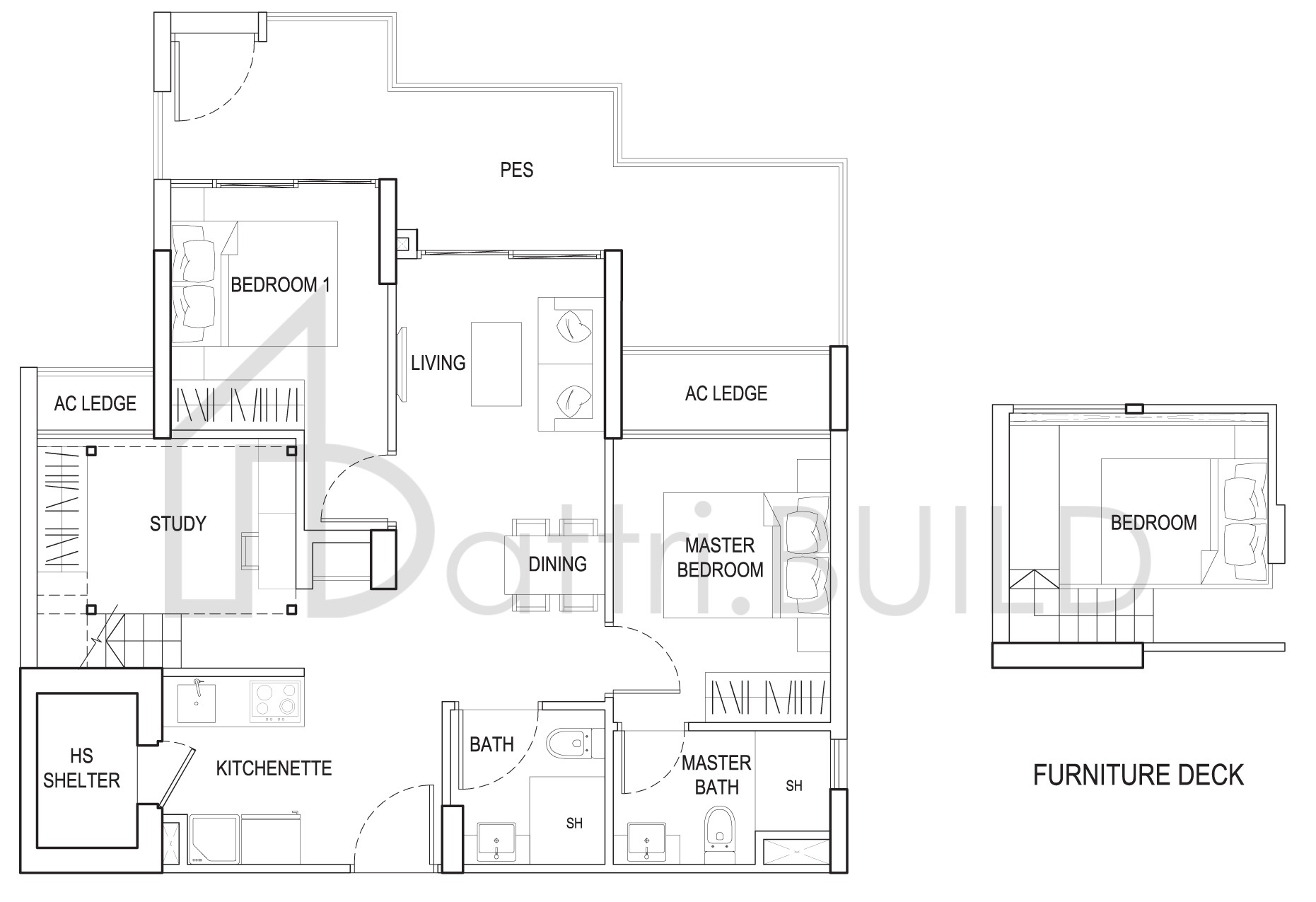 URBAN VISTA 16B2 floorplan (watermarked)
