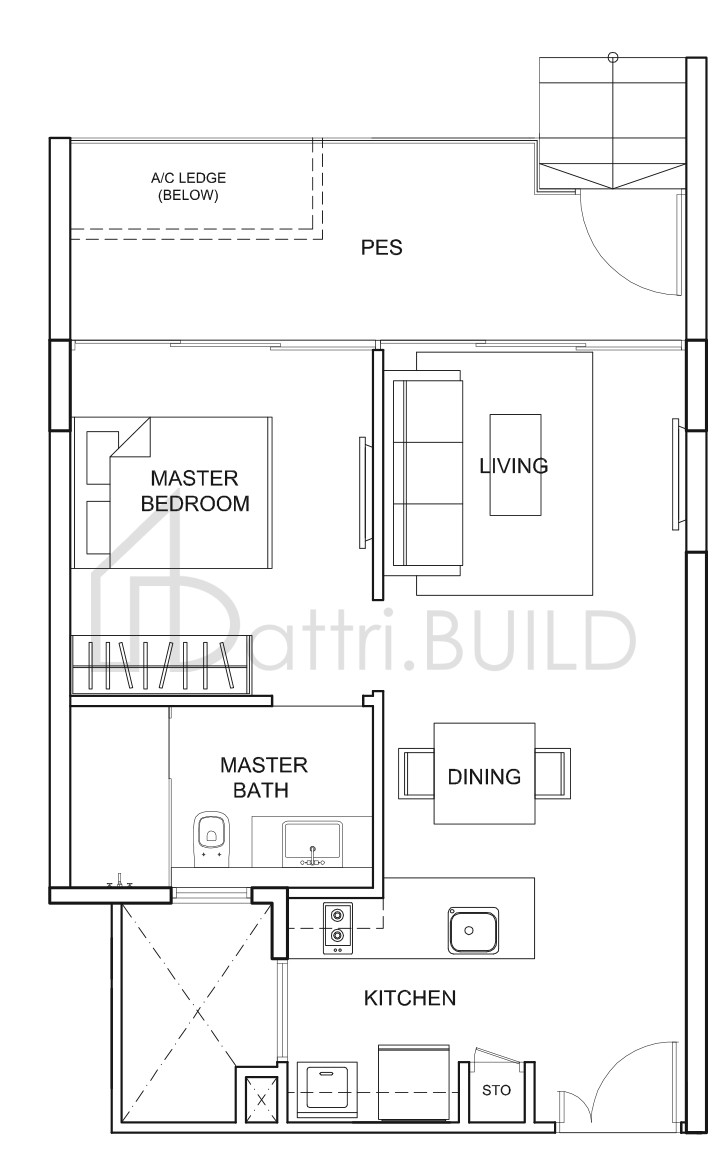 UBER 388 A3-P floorplan (watermarked)