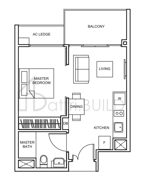 THE GLADES A1 floorplan (watermarked)