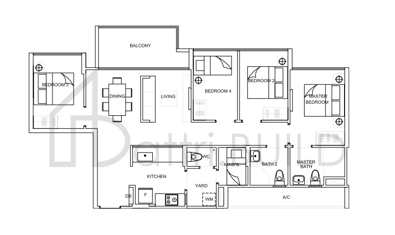 LA FIESTA D1 floorplan (watermarked)