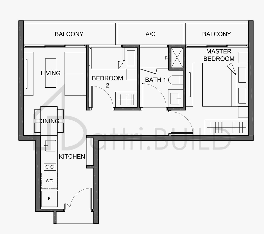 THE ORIENT B1 floorplan (watermarked)