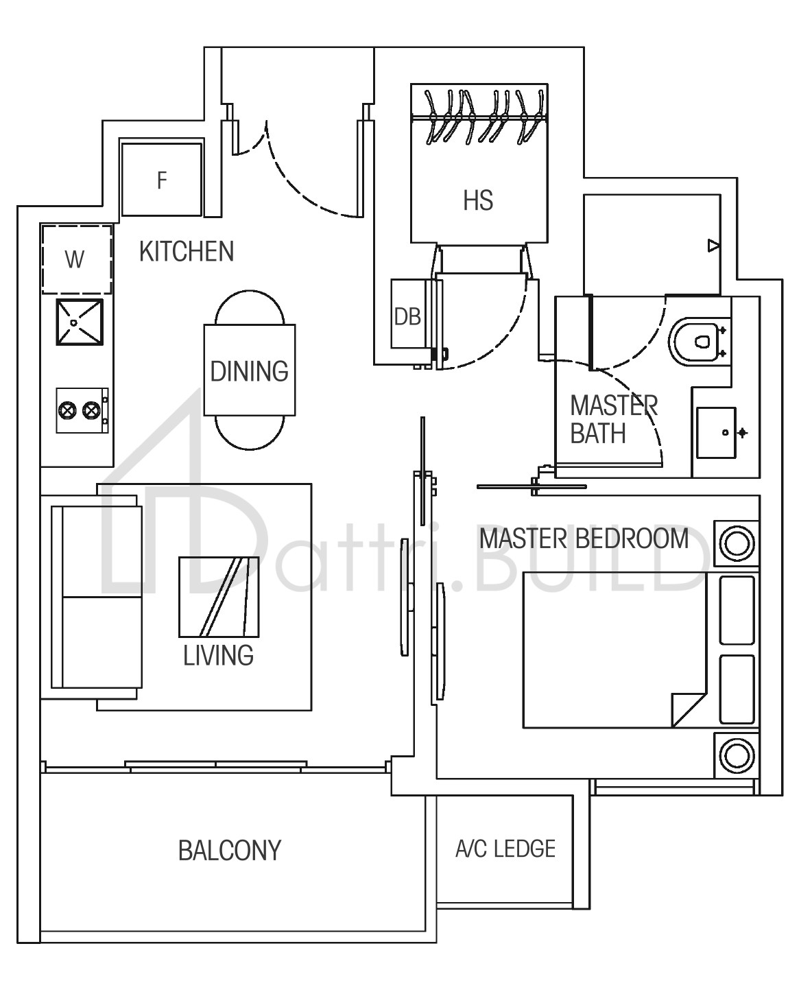 HEDGES PARK CONDOMINIUM 1a floorplan (watermarked)